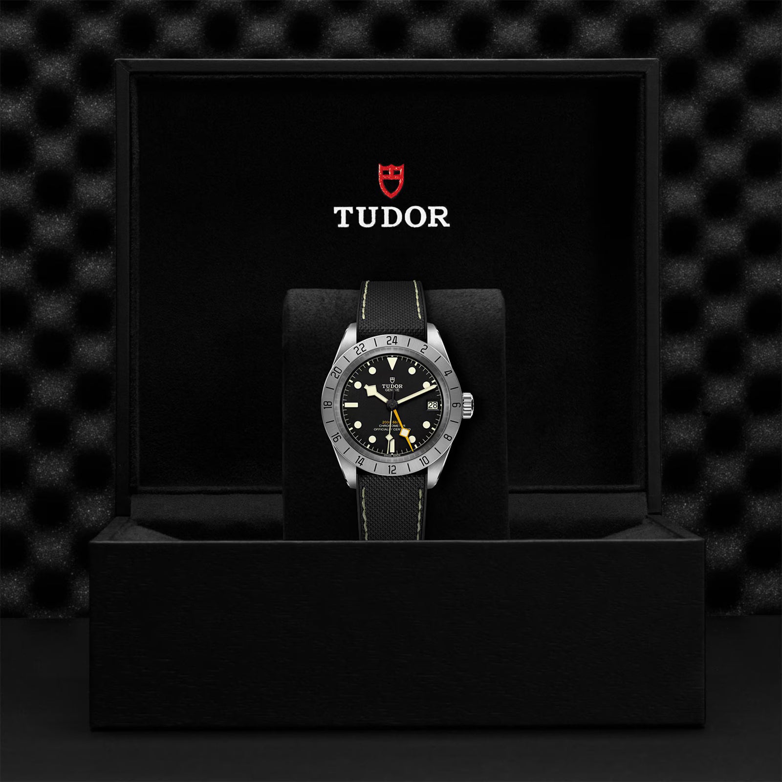 Tudor Black Bay Pro 39mm Steel Case Hybrid Rubber And Leather Strap