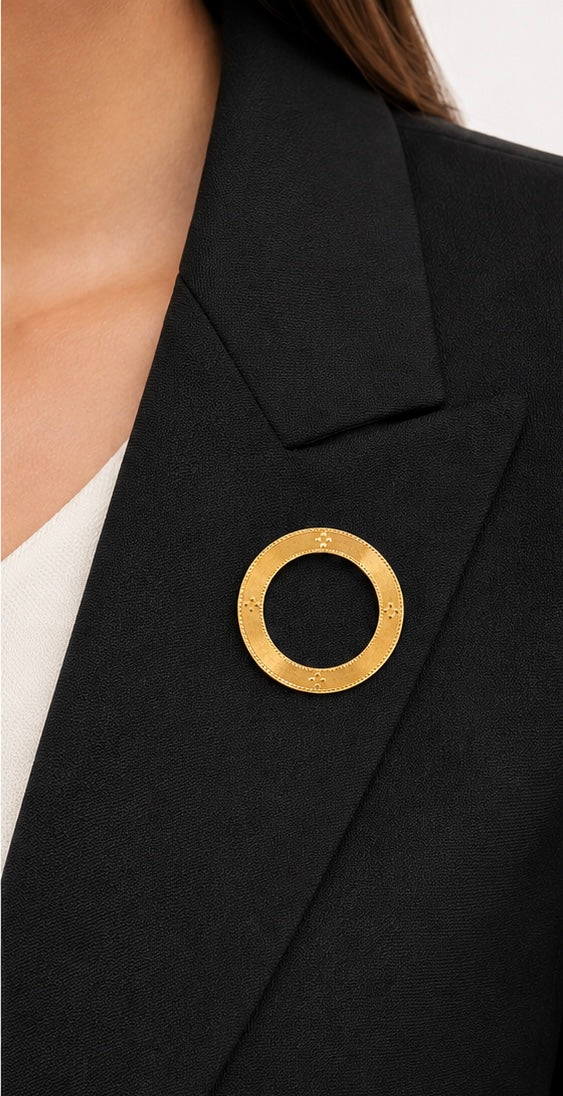 Classic Circle Brooch
