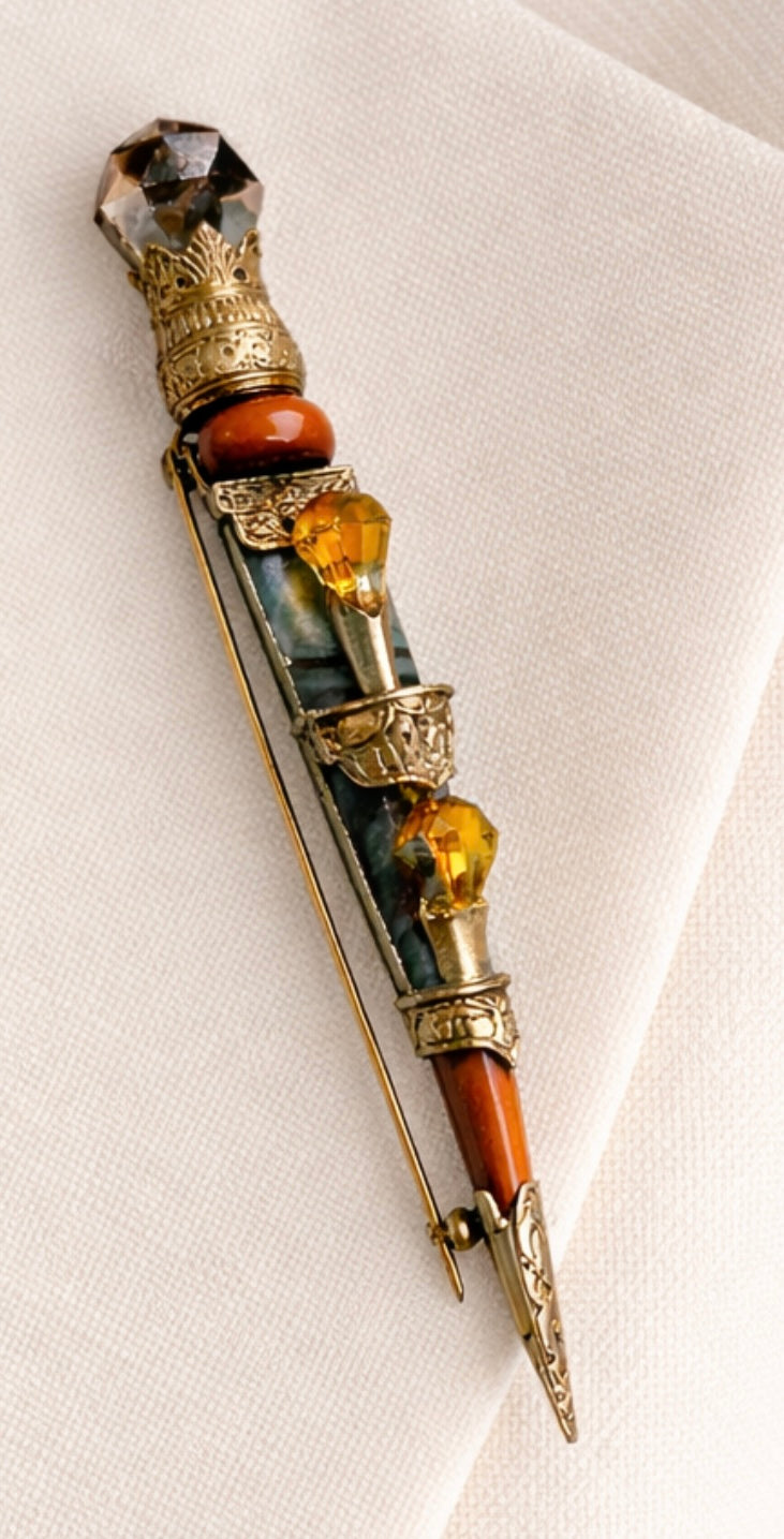 Victorian Scottish Dirk Brooch