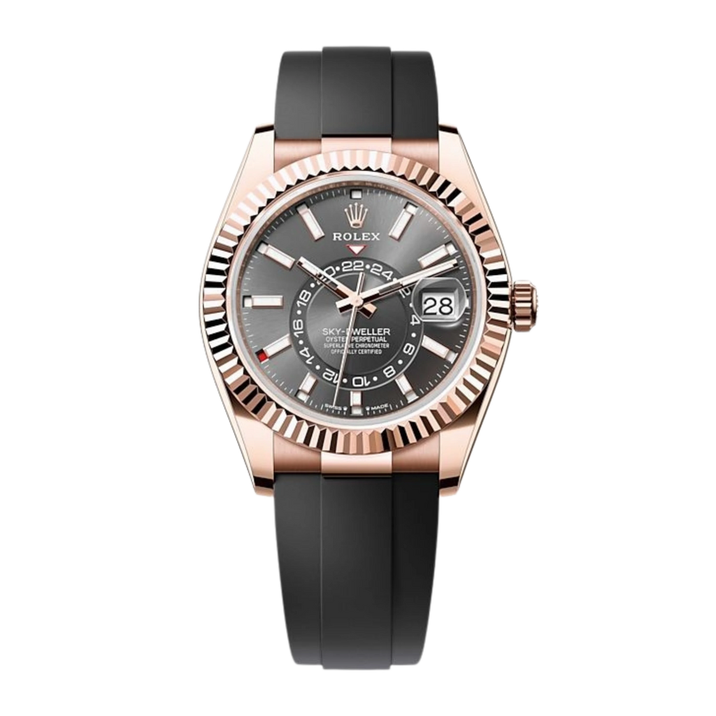 Rolex Sky-Dweller with Everose gold, Oysterflex band