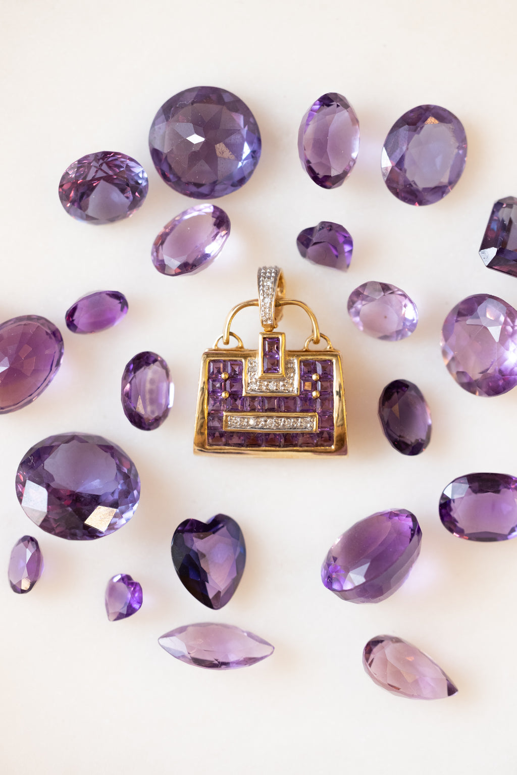 Amethyst Purse Pendant