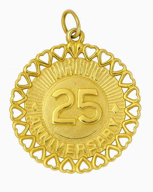 25th Anniversary Charm