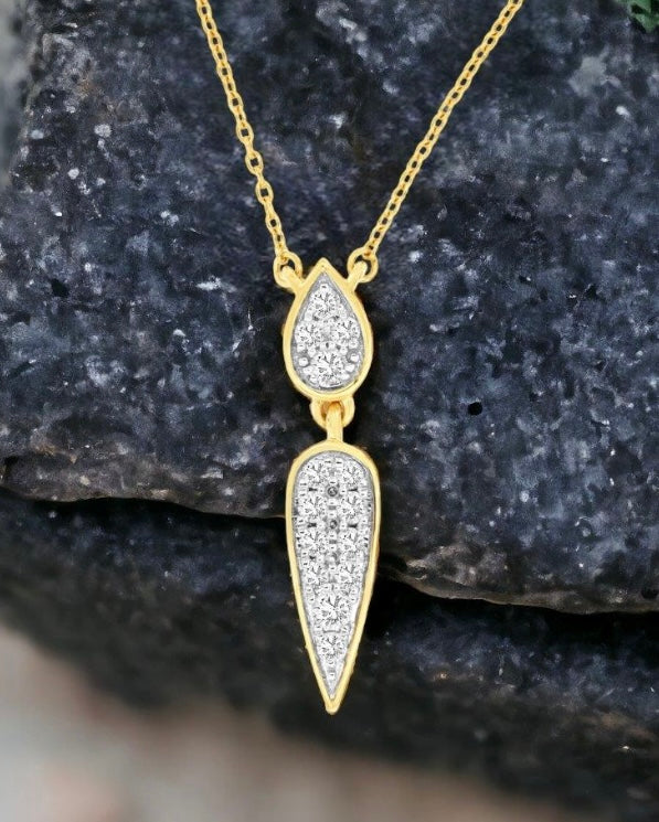 Pave’ Diamond Drop