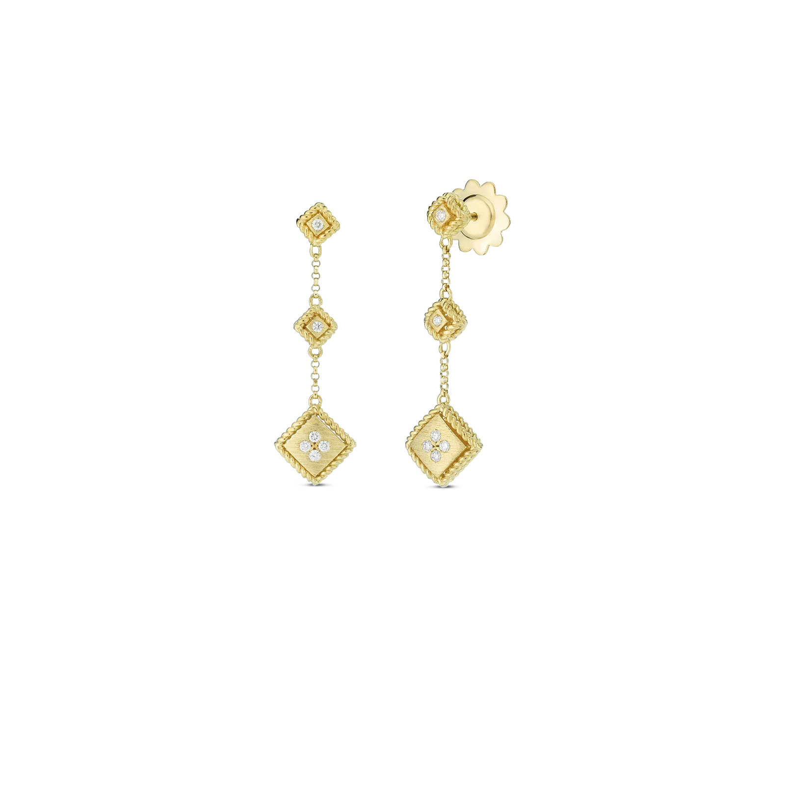 PALAZZO DUCALE DIAMOND DANGLE EARRINGS by Roberto Coin