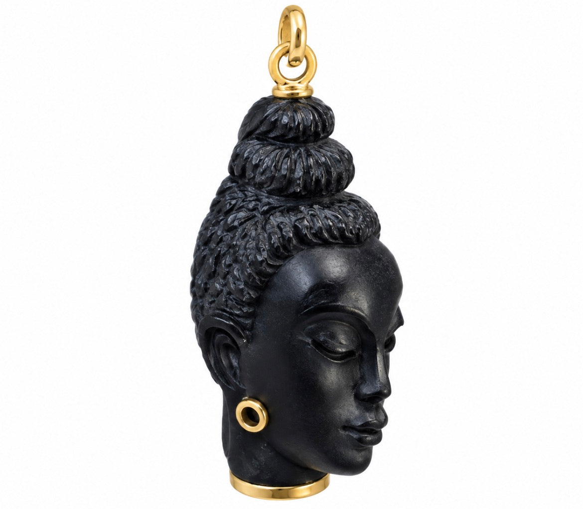 18k Italian Blackamoor Pendant
