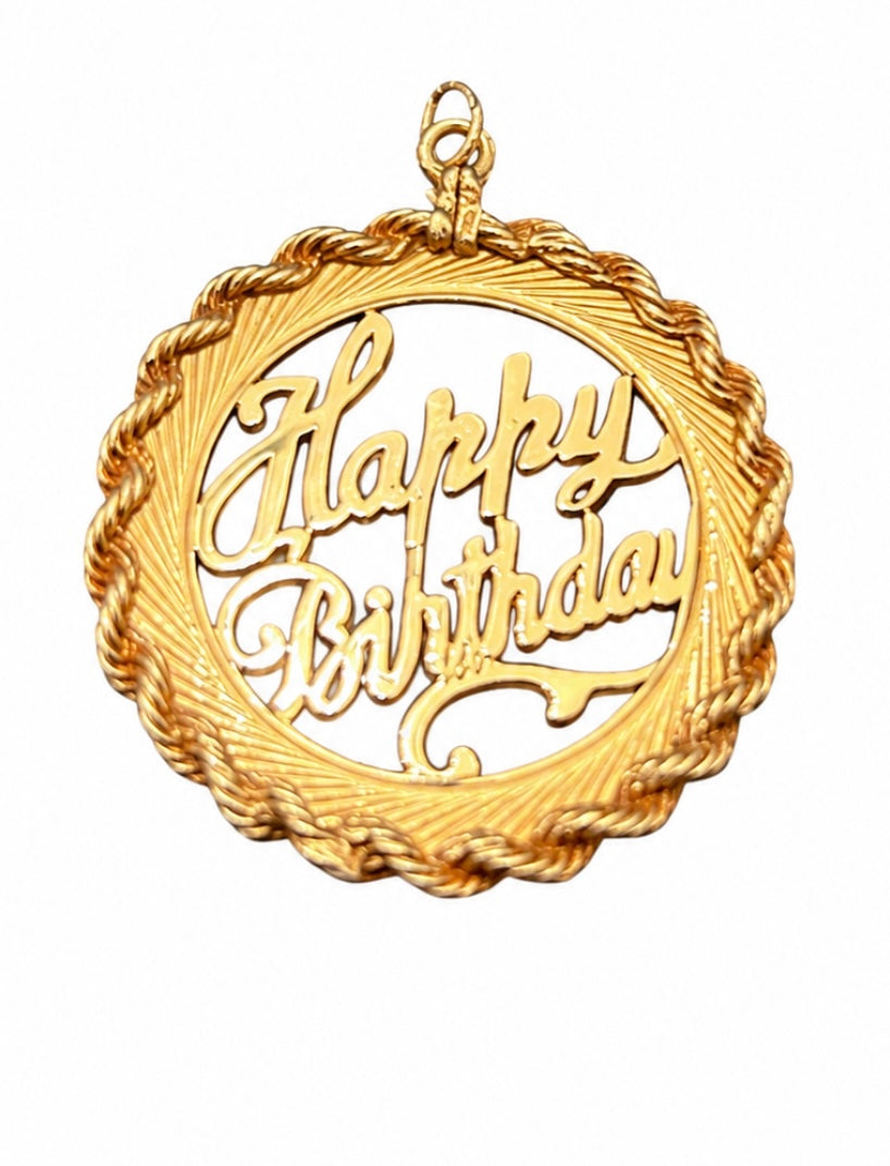 Happy Birthday Disc Charm
