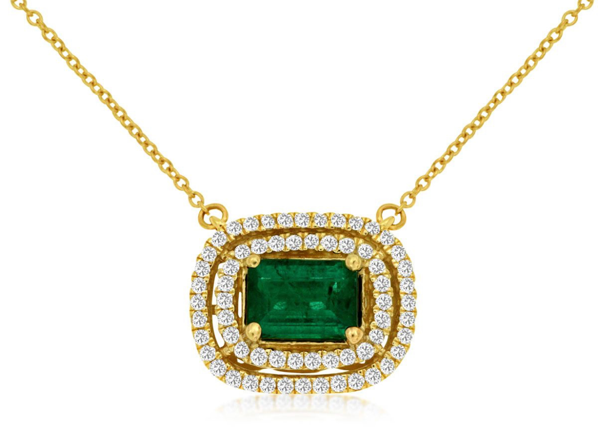 Emerald and Diamond Necklace