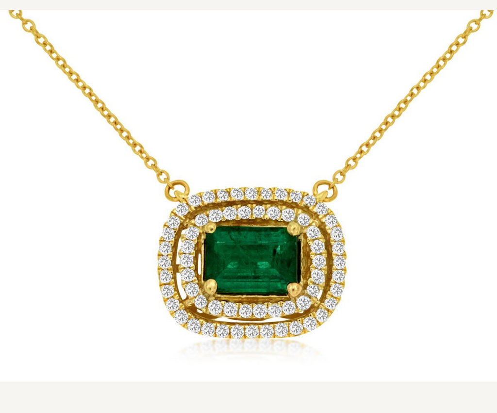 Emerald and Diamond Necklace