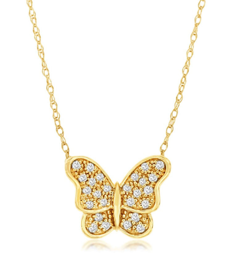 Butterfly Diamond Necklace