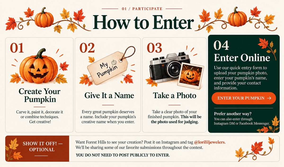 How to enter the Great Forest Hills Pumpkin Contest