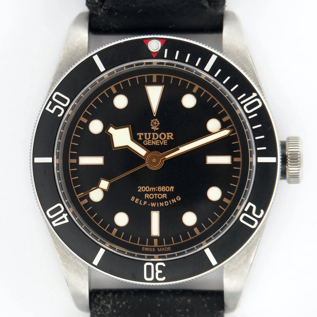 Tudor Heritage Black Bay 41 Smilie Leather strap Pre Owned