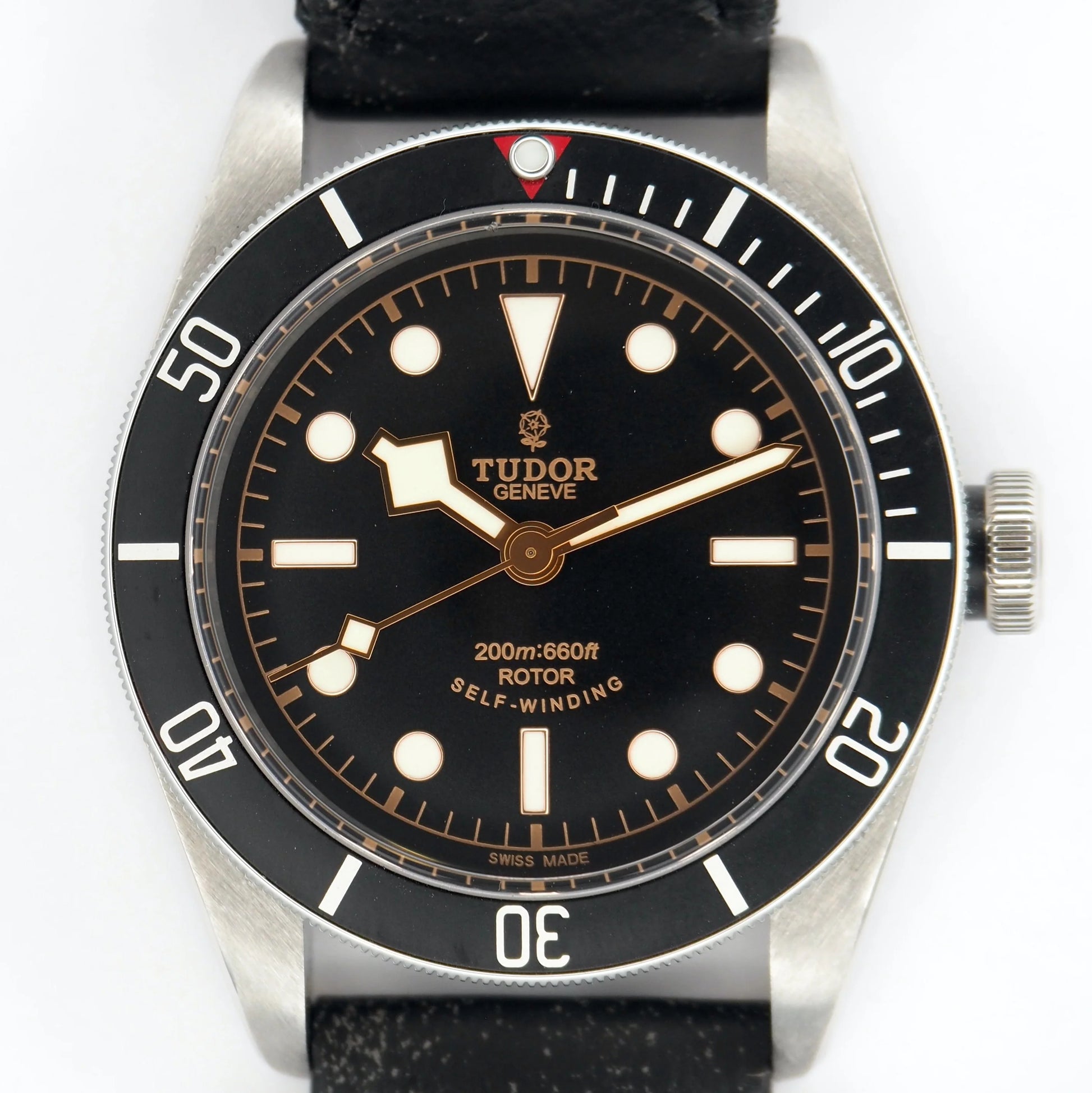 Tudor Heritage Black Bay 41 Smilie Leather strap Pre Owned