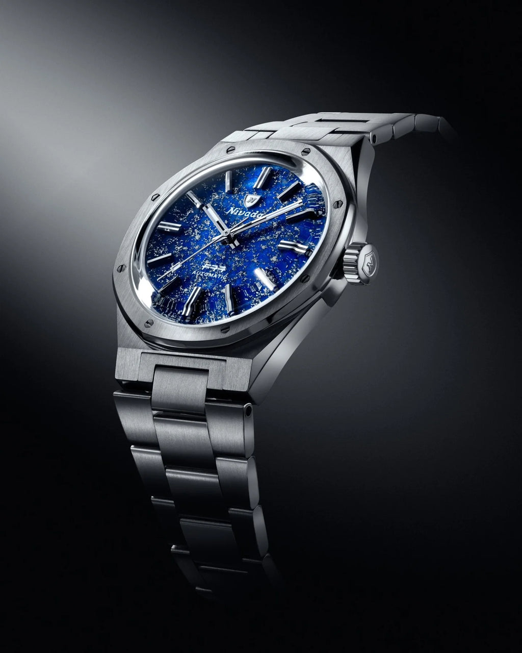 F77 STAINLESS STEEL LAPIS LAZULI - 37MM