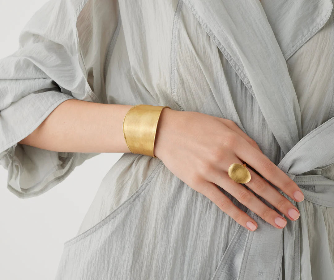 Lunaria: 18K Yellow Gold Cocktail Ring by Marco Bicego