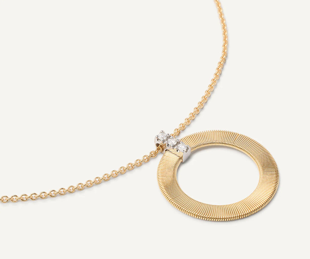 MASAI  18K Yellow Gold Pendant with Diamonds