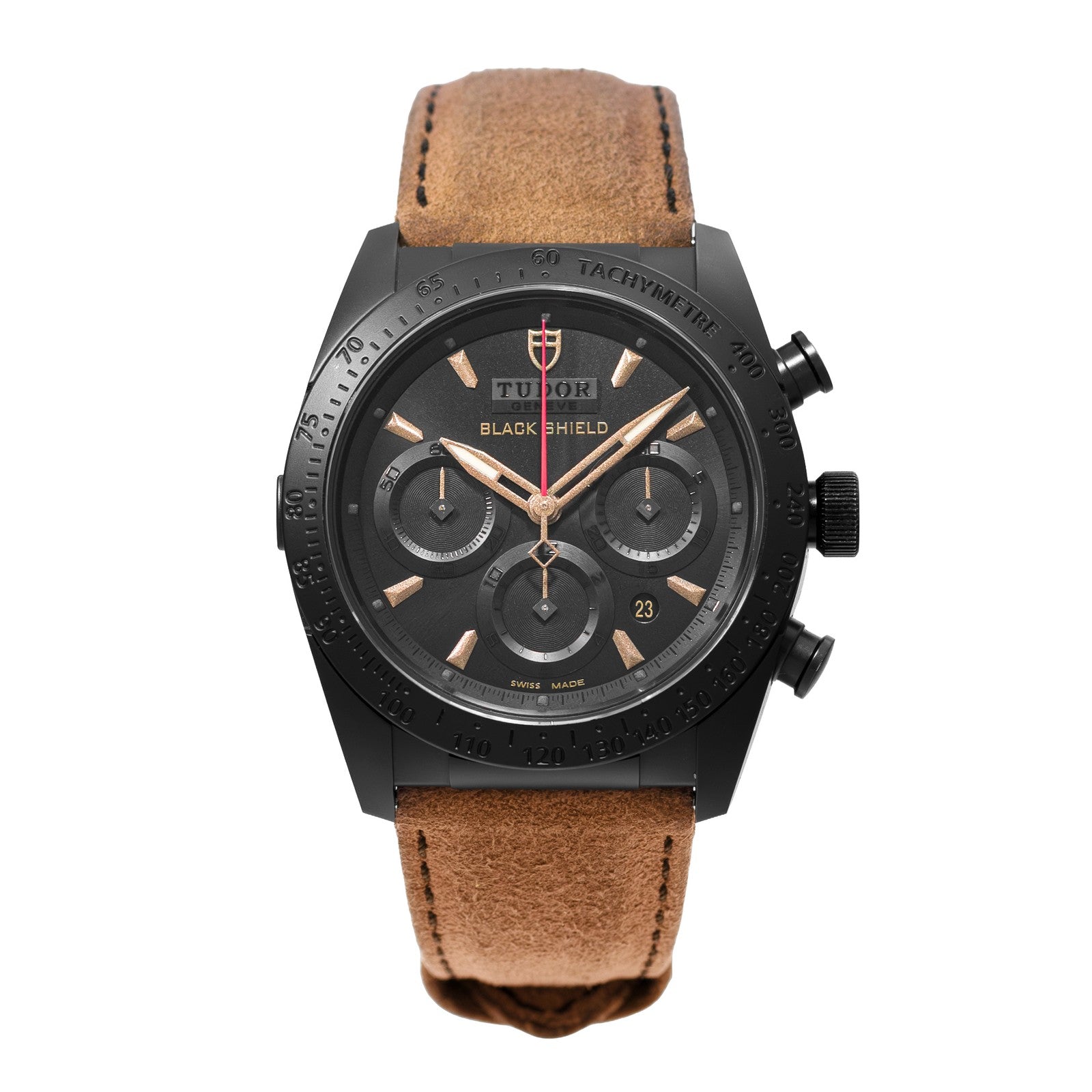 Tudor Fastrider Black Shield 42mm Black Ceramic Leather Suede