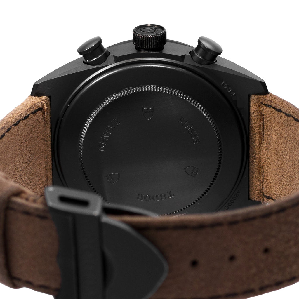 Tudor Fastrider Black Shield 42mm Black Ceramic Leather Suede